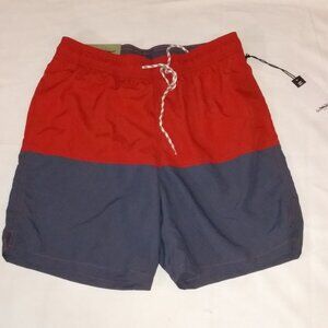 Red and Gray Men's size small 7 inch Goodfellow  & Co Swim Trunks